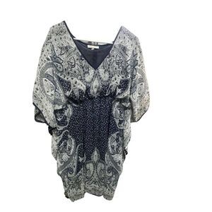 Speed Control New York Womens Paisley boho Kaftan flowy maxi Dress Size 2X